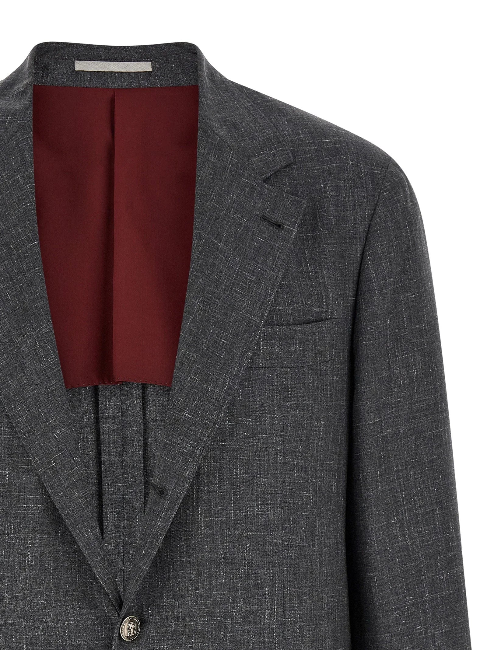 Brunello Cucinelli Gray Wool Blazer
