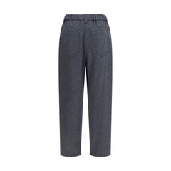 Brunello Cucinelli Gray Wool Oves Aries Casual Pants - IT44 | L