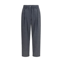Brunello Cucinelli Gray Wool Oves Aries Casual Pants - IT44 | L