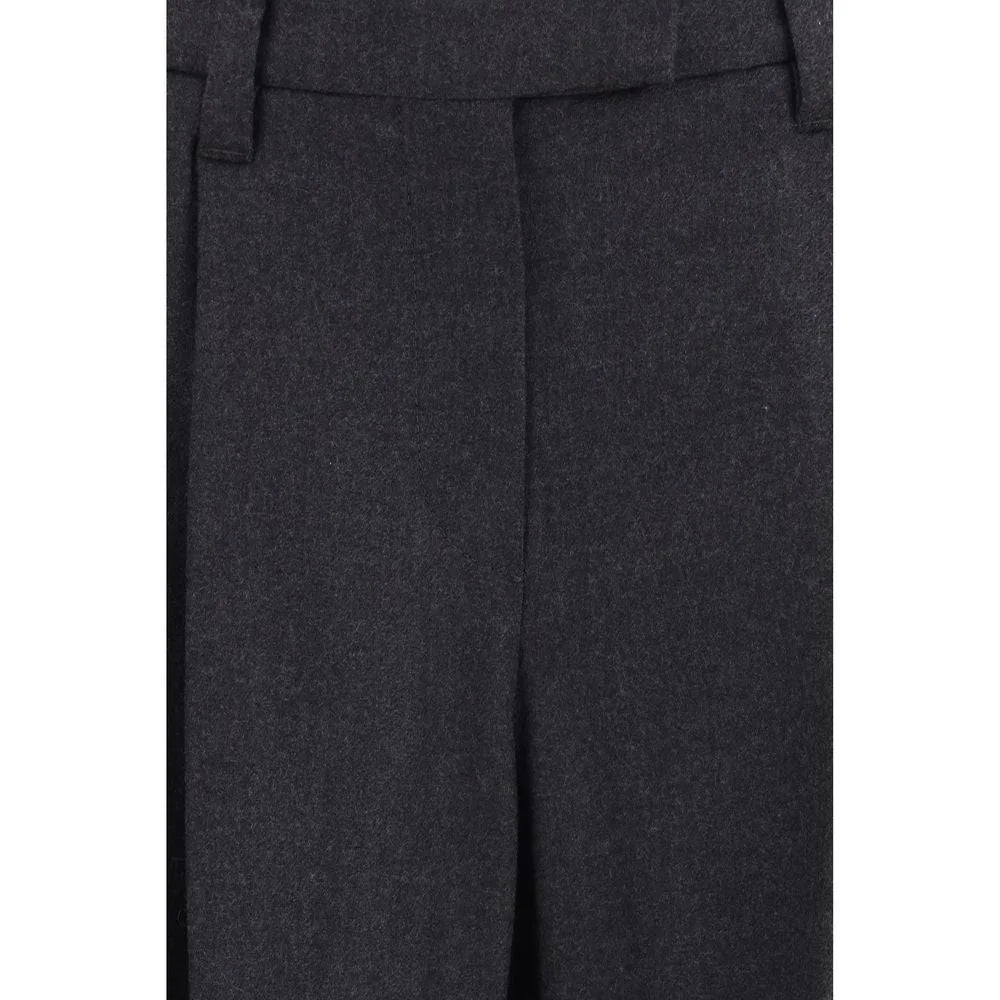 Brunello Cucinelli Gray Wool Oves Aries Dress Pants