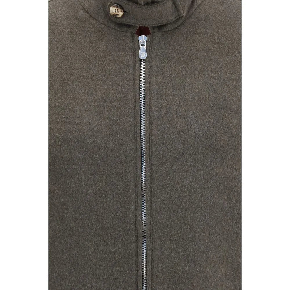 Brunello Cucinelli Gray Wool Oves Aries Full-Length Jacket - IT46 | S