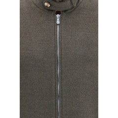Brunello Cucinelli Gray Wool Oves Aries Full-Length Jacket - IT46 | S