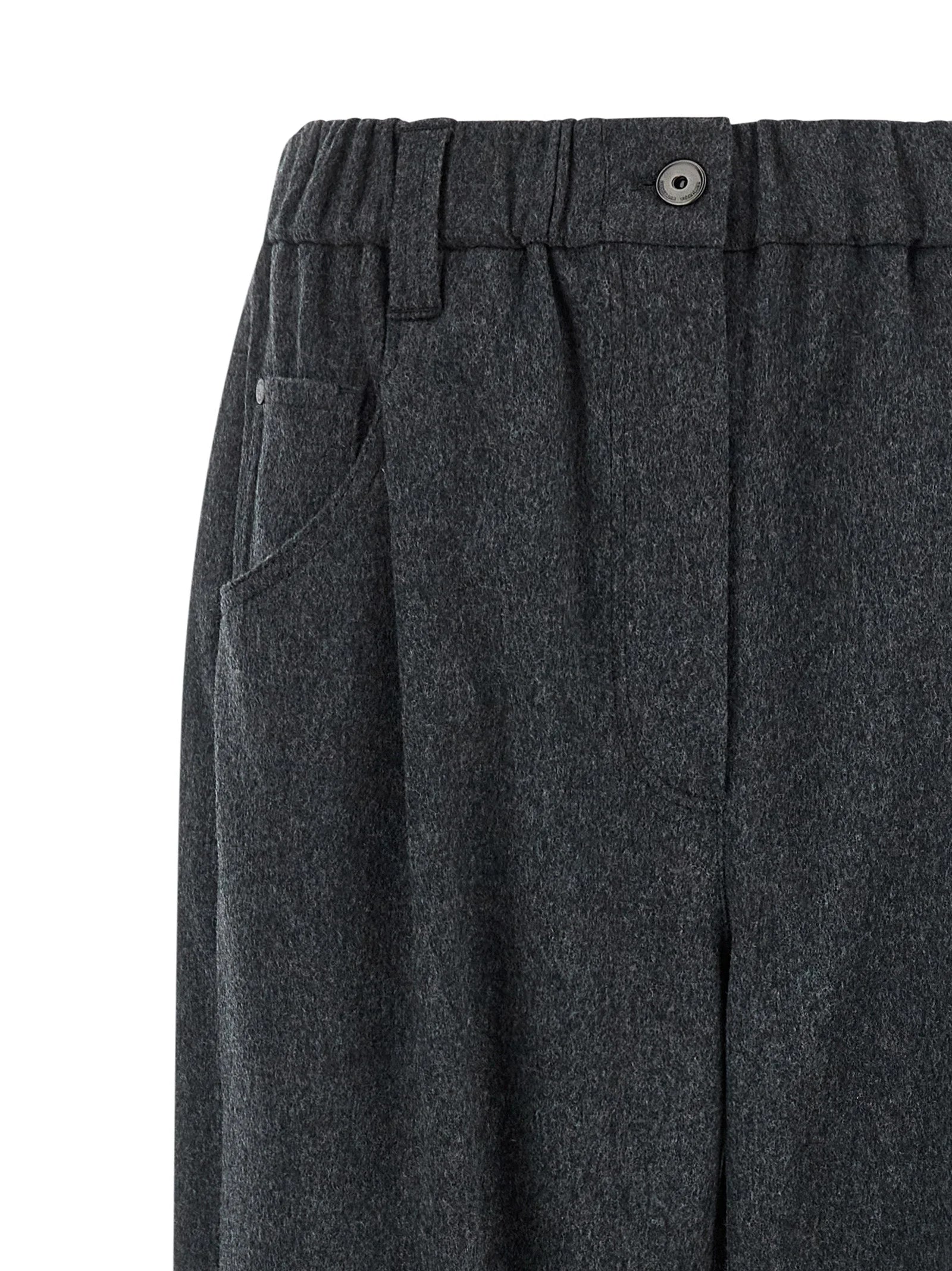 Brunello Cucinelli Gray Wool Pants