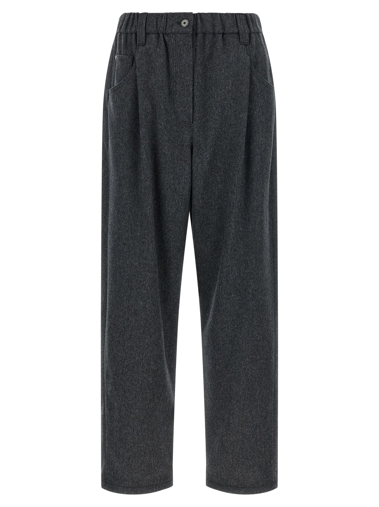 Brunello Cucinelli Gray Wool Pants