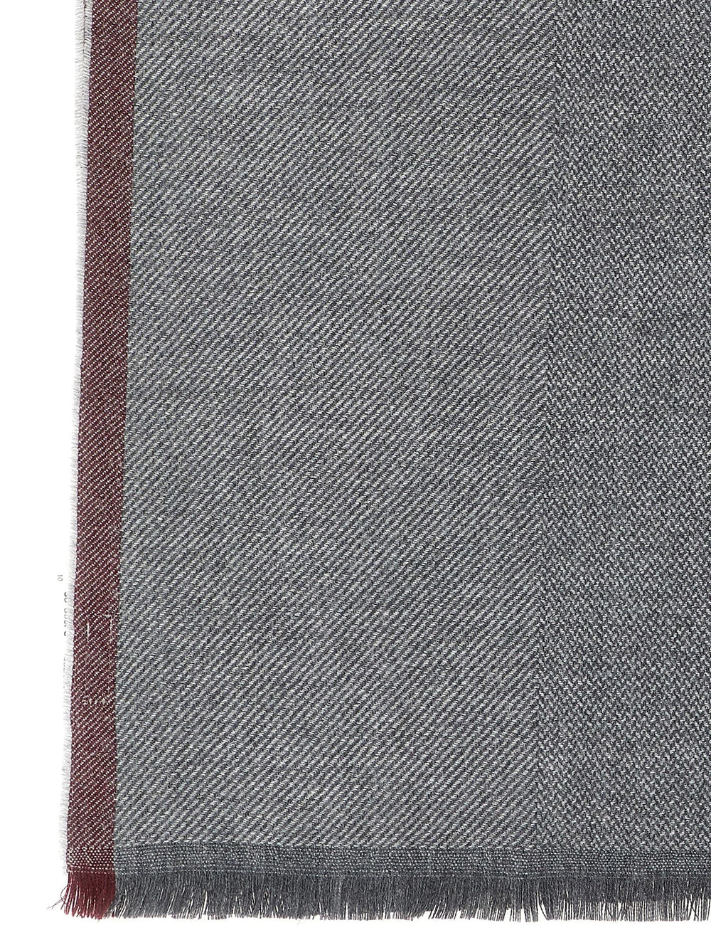 Brunello Cucinelli Gray Wool Scarf