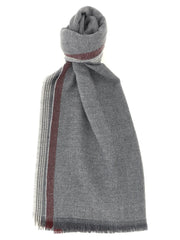 Brunello Cucinelli Gray Wool Scarf