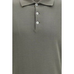 Brunello Cucinelli Green Cotton Shortsleeve Shirt