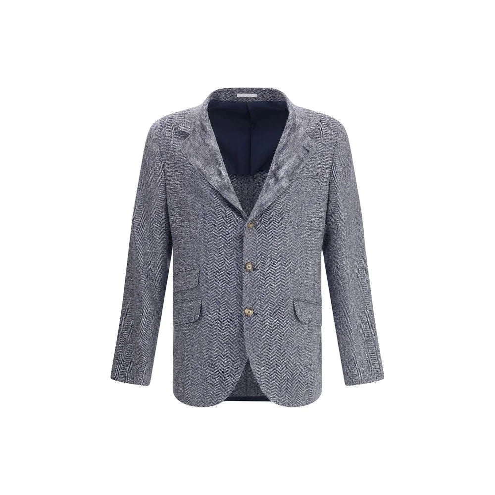Brunello Cucinelli Herringbone Blazer - IT50 | L