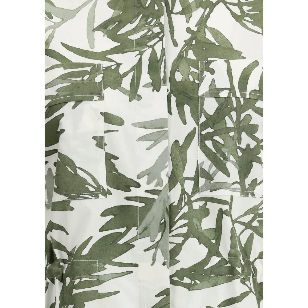 Brunello Cucinelli Leaf print Long Shirt - XXL