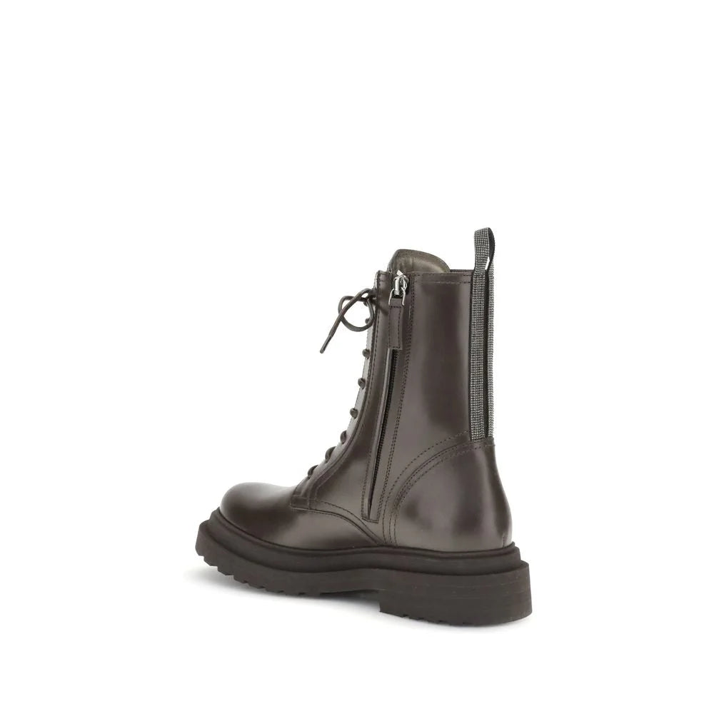 Brunello Cucinelli Leather Ankle Boots - Boots