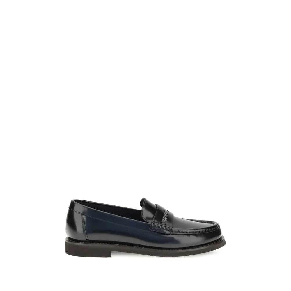 Brunello Cucinelli Leather Loafers - Flats