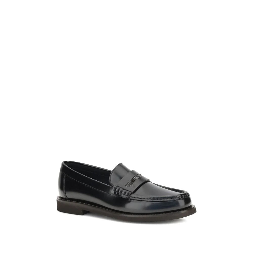 Brunello Cucinelli Leather Loafers - Flats