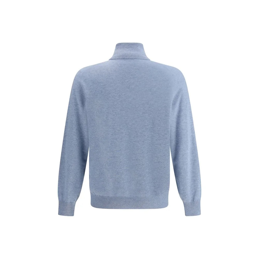 Brunello Cucinelli Light Blue Cashmere Cashmere Sweater