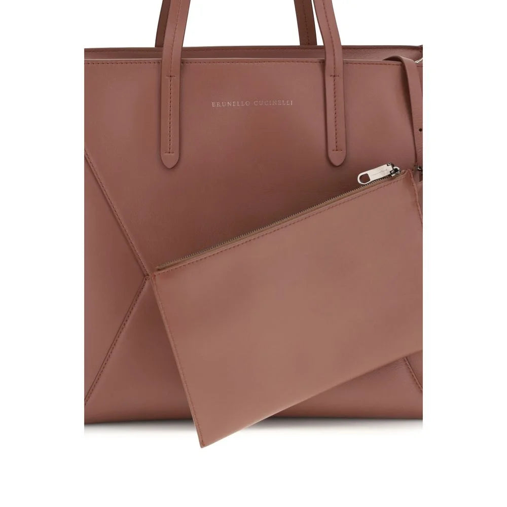 Brunello Cucinelli Multicolor Calf Leather Bos Taurus Handbag