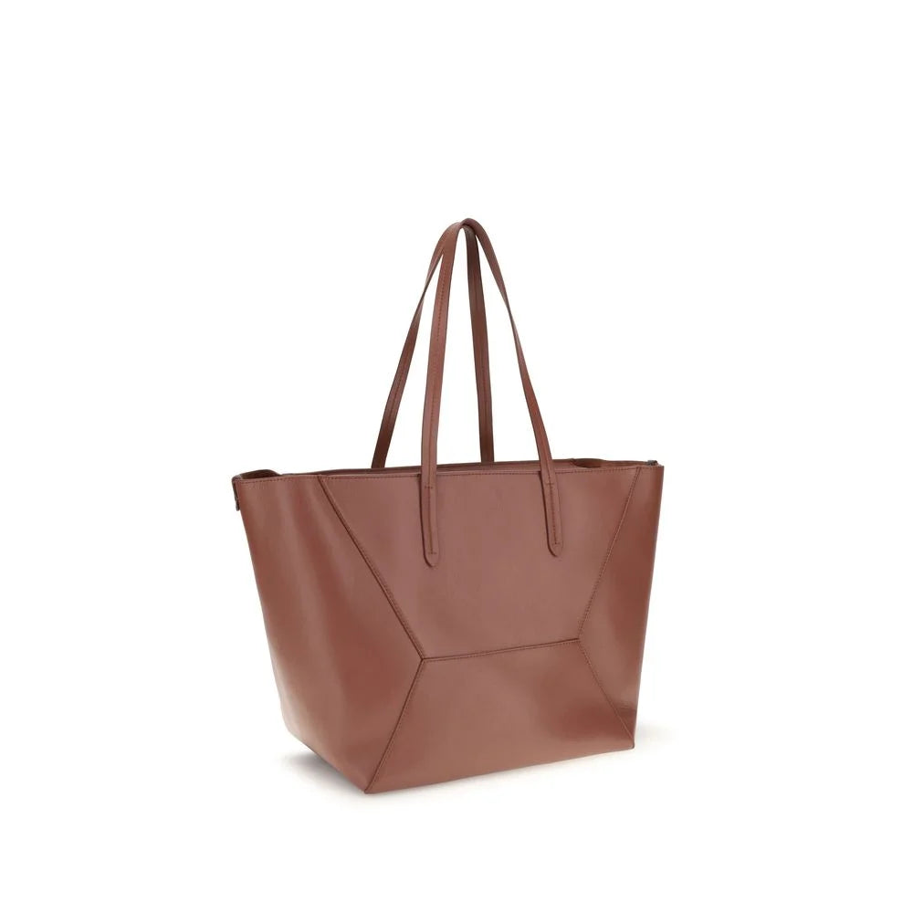 Brunello Cucinelli Multicolor Calf Leather Bos Taurus Handbag