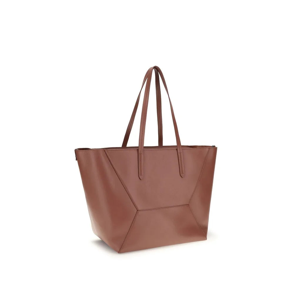 Brunello Cucinelli Multicolor Calf Leather Bos Taurus Handbag