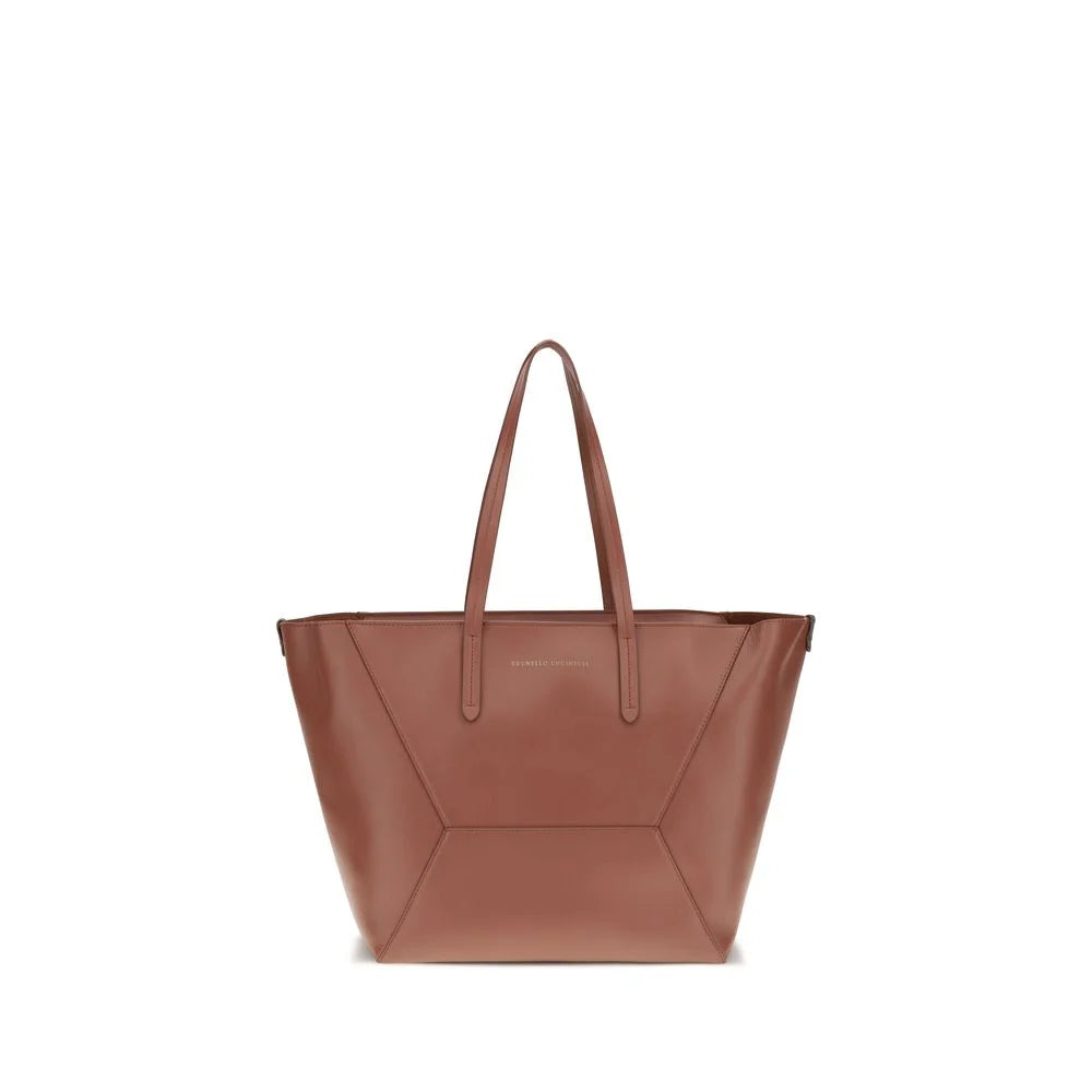 Brunello Cucinelli Multicolor Calf Leather Bos Taurus Handbag