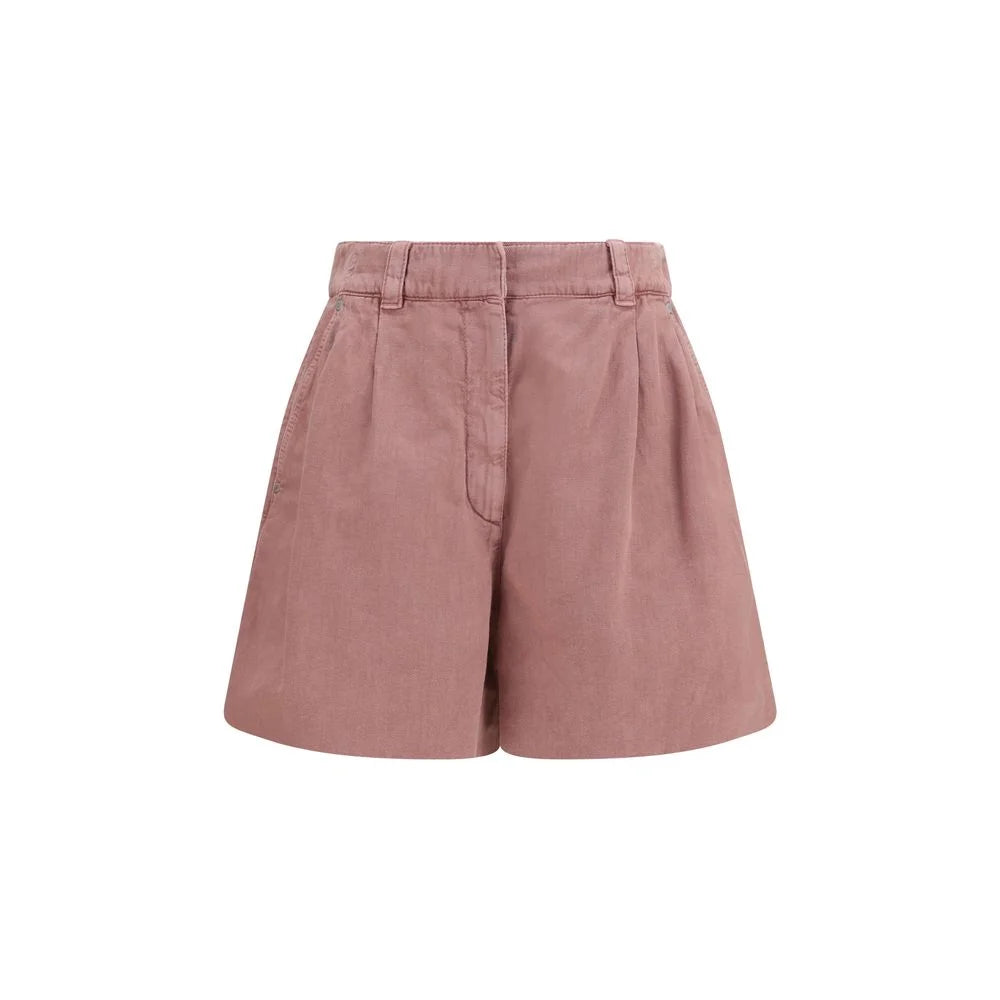 Brunello Cucinelli Multicolor Cotton Bermuda Shorts