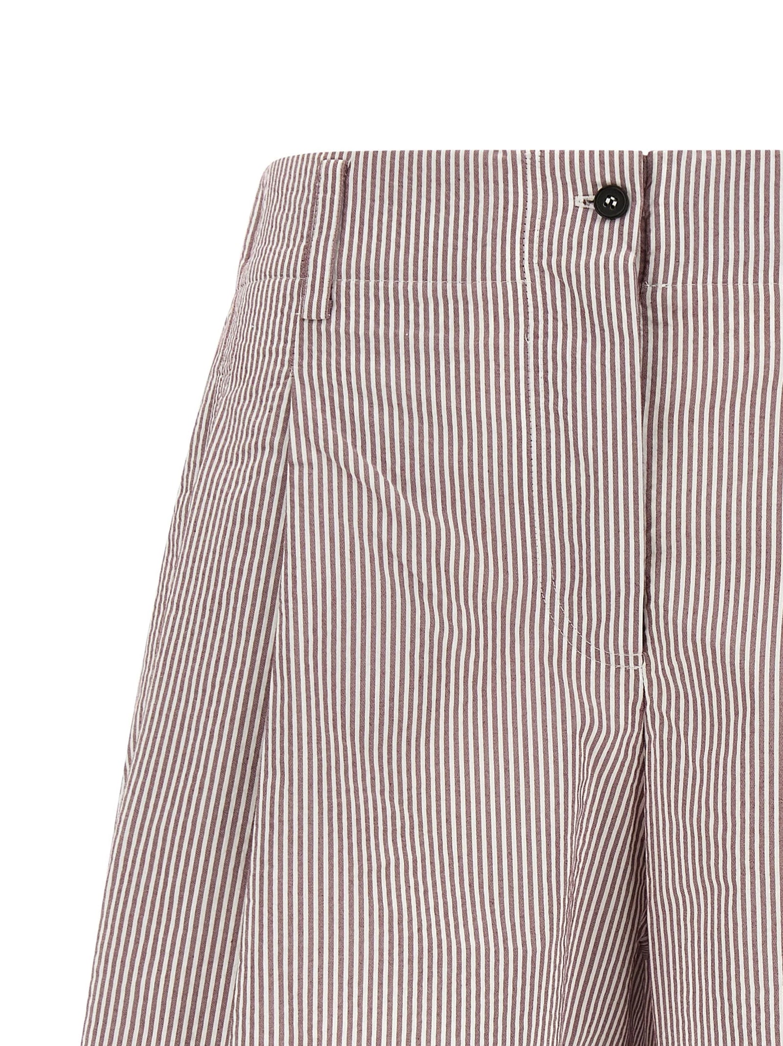 Brunello Cucinelli Calções de Algodão Multicoloridos de Bermuda - S