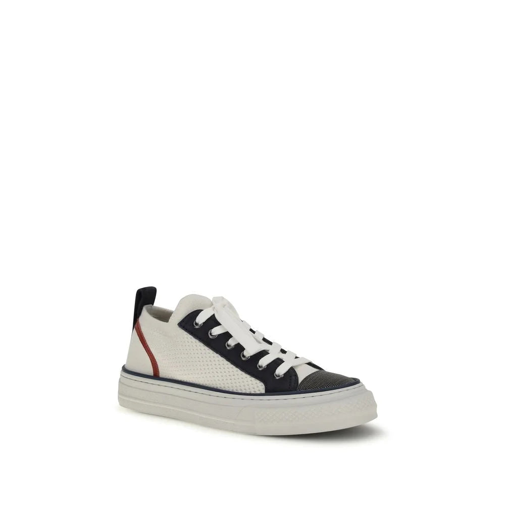 Brunello Cucinelli Multicolor Cotton Low Top Sneakers - EU38/US8