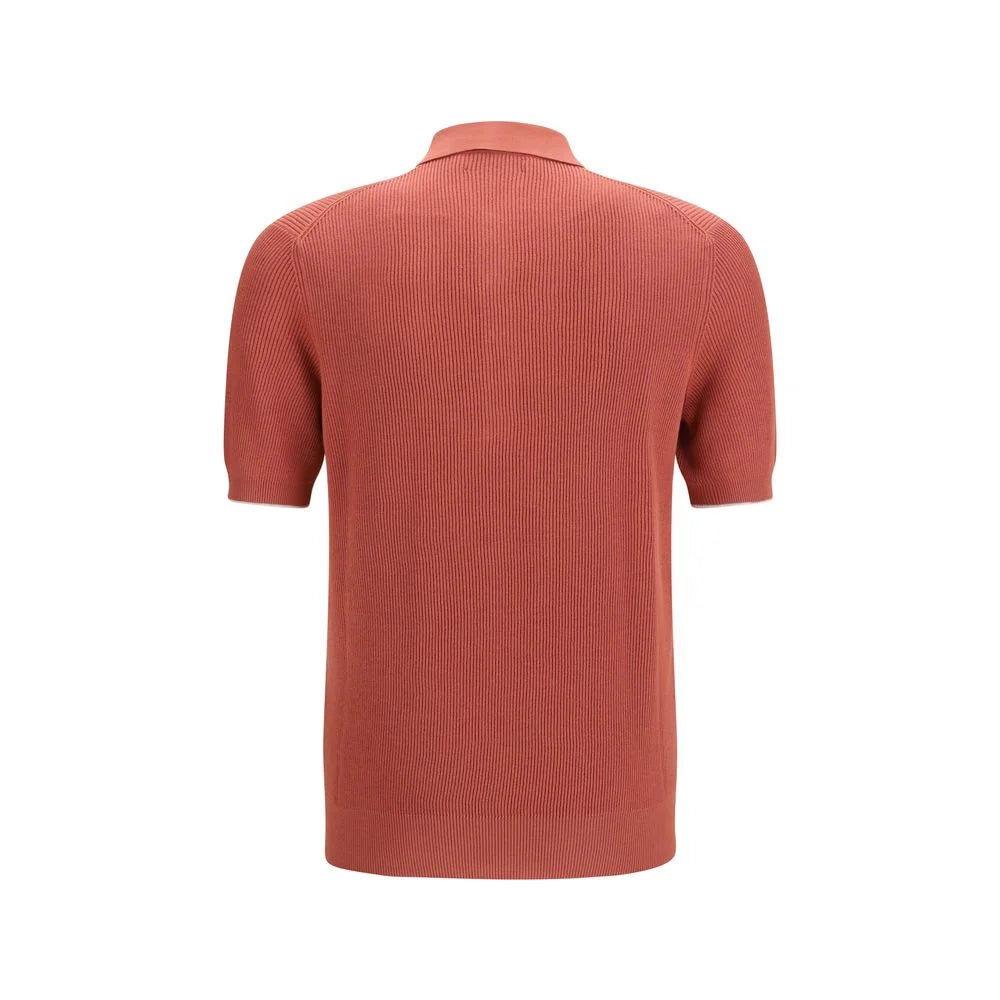 Brunello Cucinelli Multicolor Cotton Polo Shirt