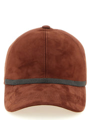 Brunello Cucinelli Multicolor Lamb Leather Cap (Baseball Hat)