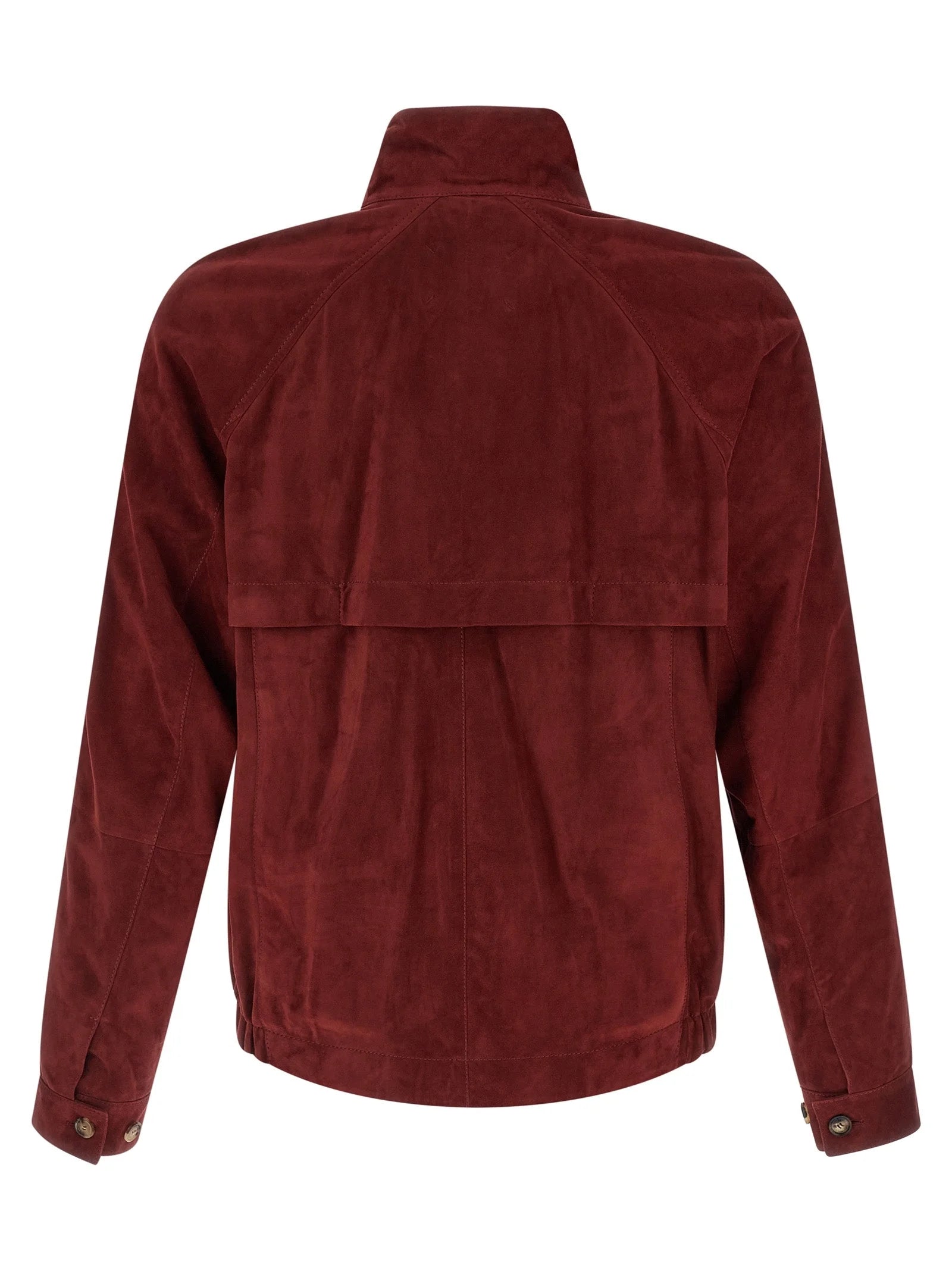 Brunello Cucinelli Multicolor Lamb Leather Leather Jacket - L