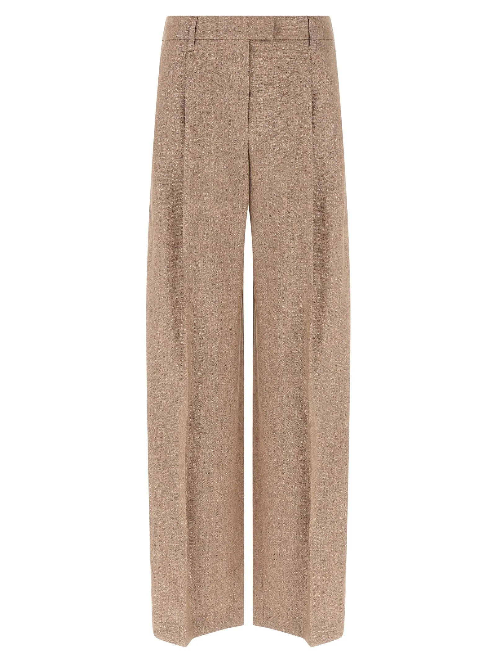 Brunello Cucinelli Multicolor Linen Flared Pants - IT42