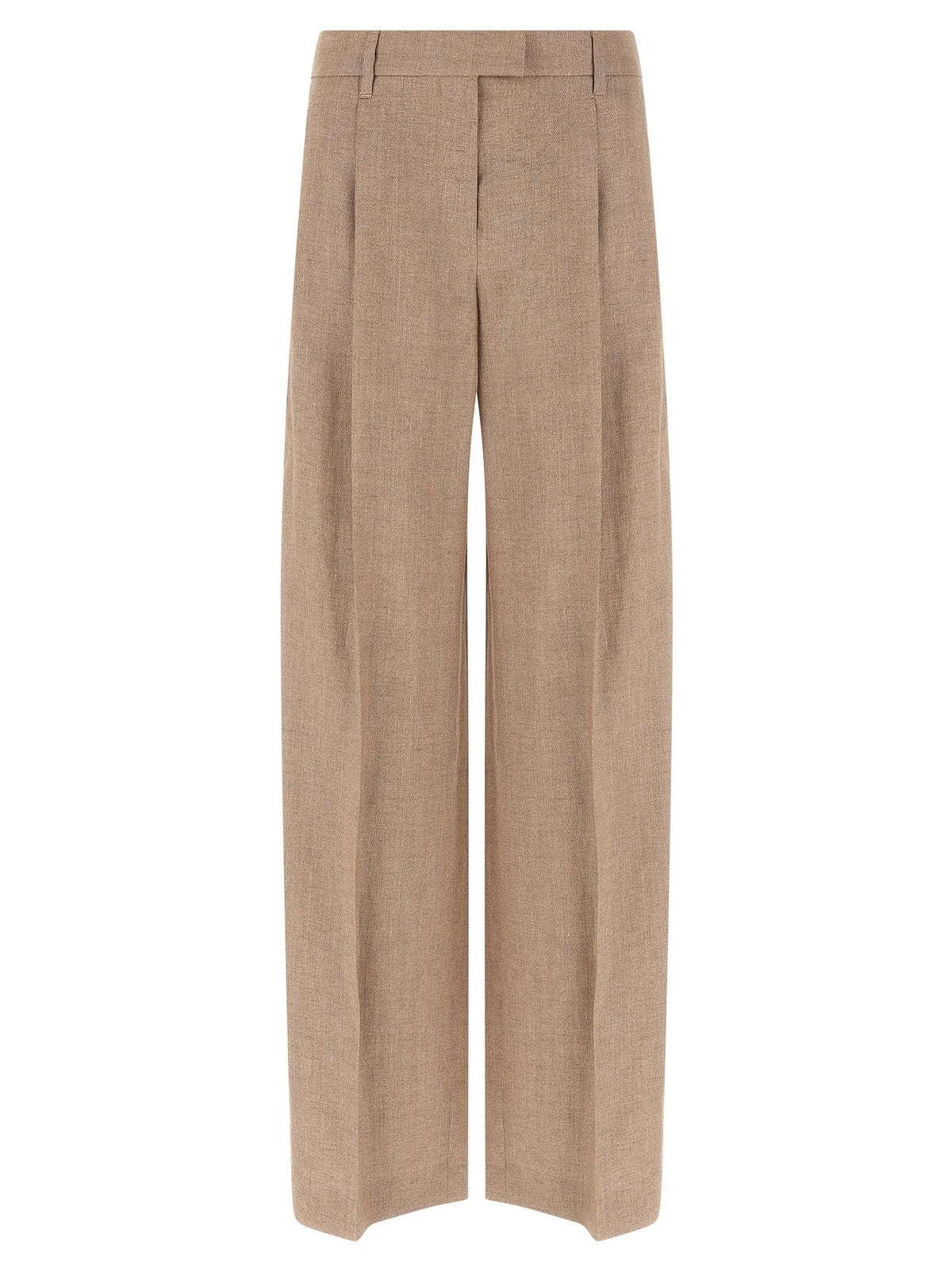 Brunello Cucinelli Multicolor Linen Flared Pants - IT42