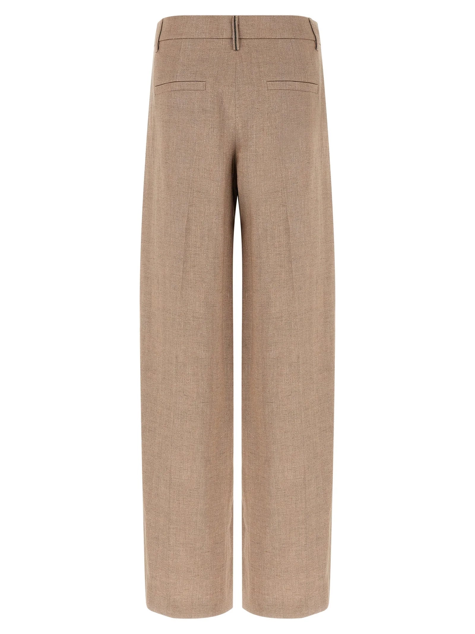 Brunello Cucinelli Multicolor Linen Flared Pants - IT42
