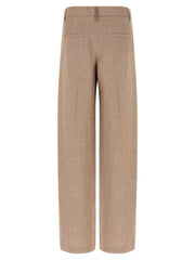 Brunello Cucinelli Multicolor Linen Flared Pants - IT42