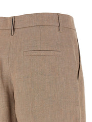 Brunello Cucinelli Multicolor Linen Flared Pants - IT42