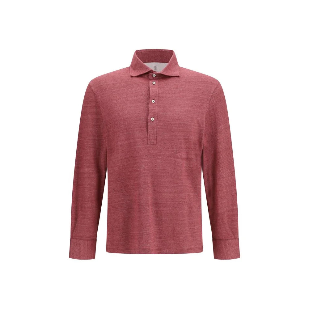 Polo Brunello Cucinelli Wielościenne Lniane