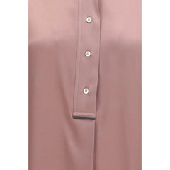 Cămașă cu mânecă scurtă din mătase multicolor Brunello Cucinelli