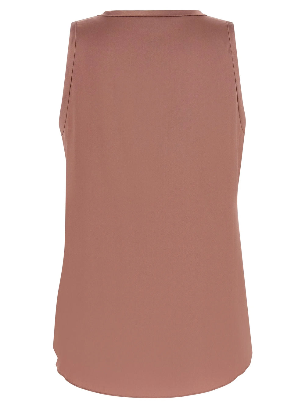 Brunello Cucinelli Multicolor Silk Sleeveles T-Shirt