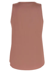 Brunello Cucinelli Multicolor Silk Sleeveles T-Shirt