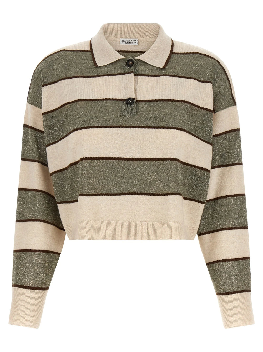 Brunello Cucinelli Multicolor Virgin Wool Polo Shirt