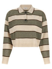 Brunello Cucinelli Multicolor Virgin Wool Polo Shirt