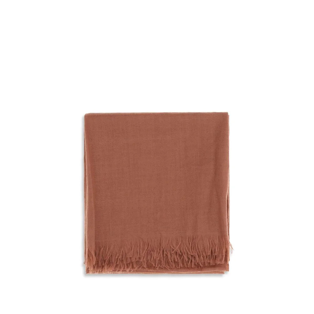 Brunello Cucinelli Orange Cashmere Foulard