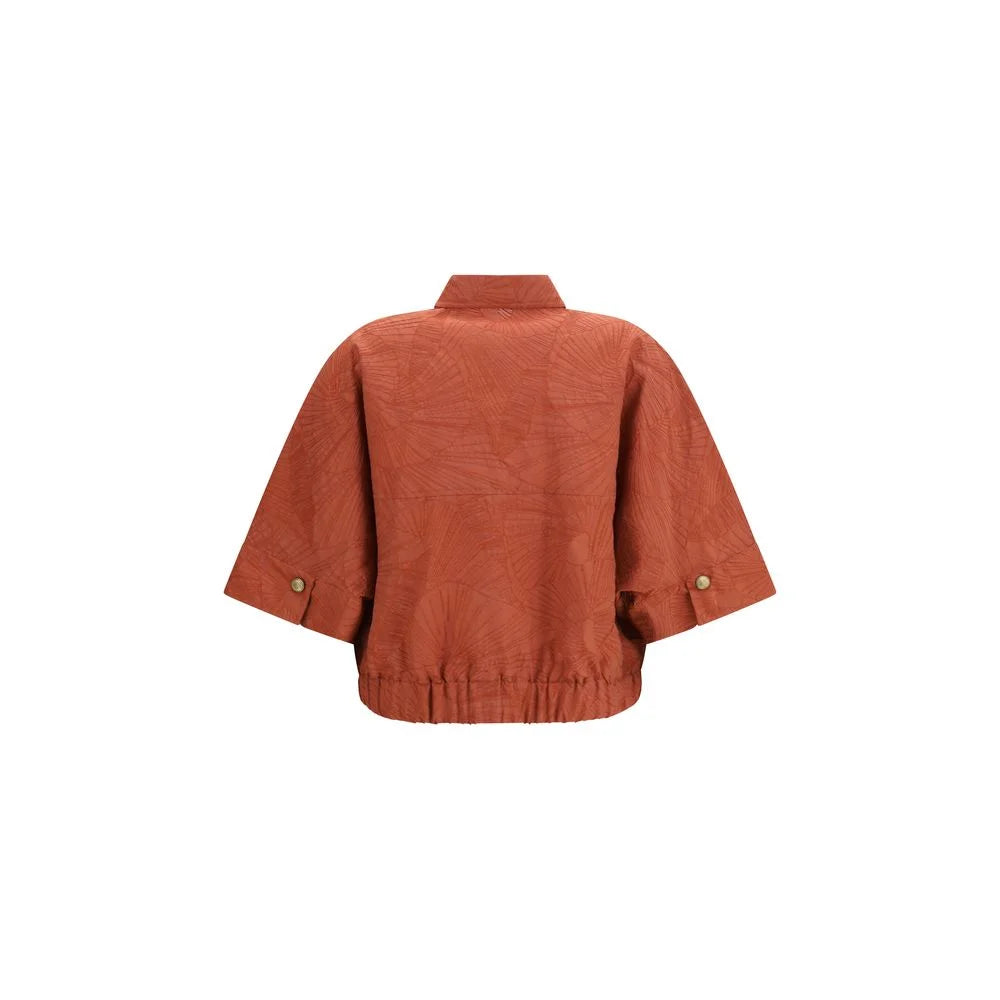 Brunello Cucinelli Orange Cotton Coat - S