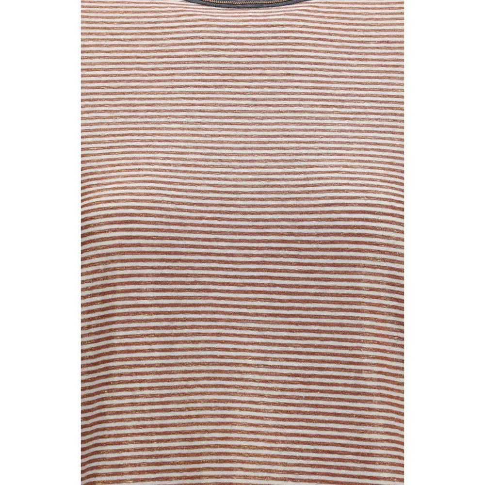 Brunello Cucinelli Orange Linen T-Shirt - XL