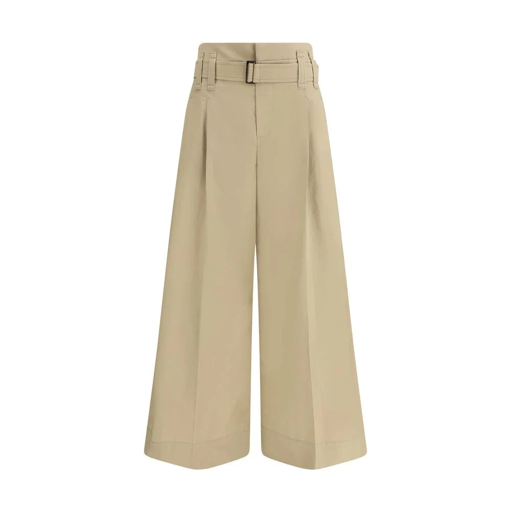 Brunello Cucinelli Pleated crop Pants - IT42 | L
