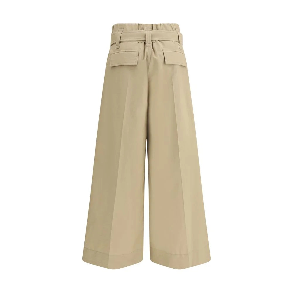 Brunello Cucinelli Pleated crop Pants - IT42 | L
