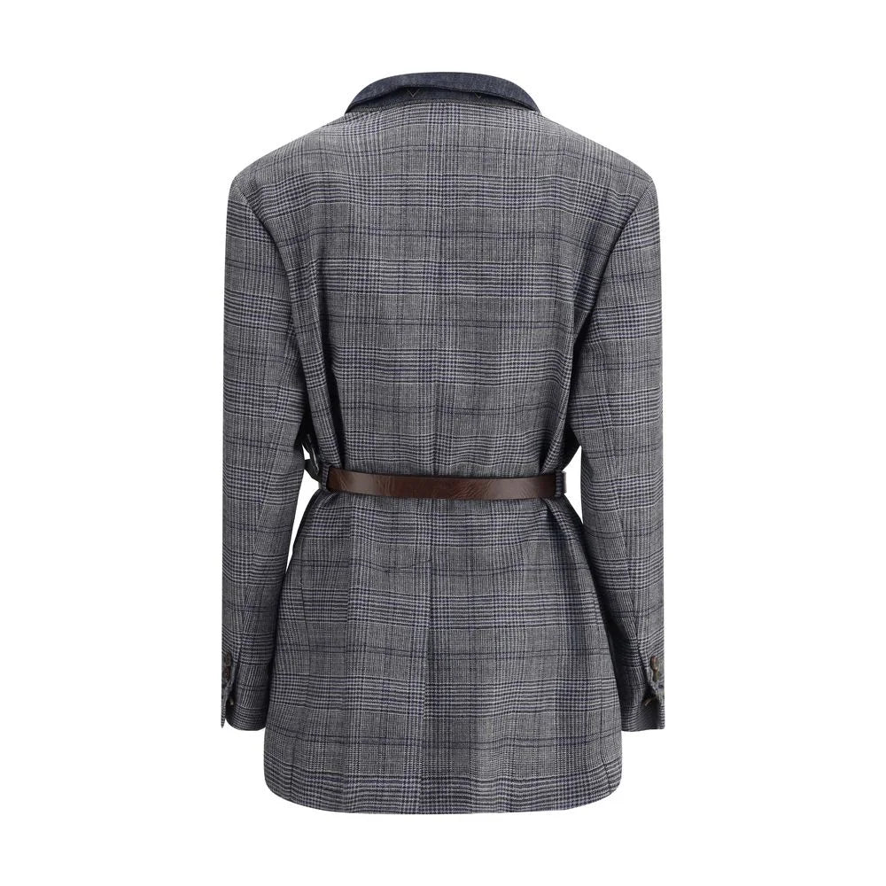 Brunello Cucinelli Prince of Wales pattern Blazer