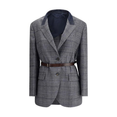 Brunello Cucinelli Prince of Wales pattern Blazer