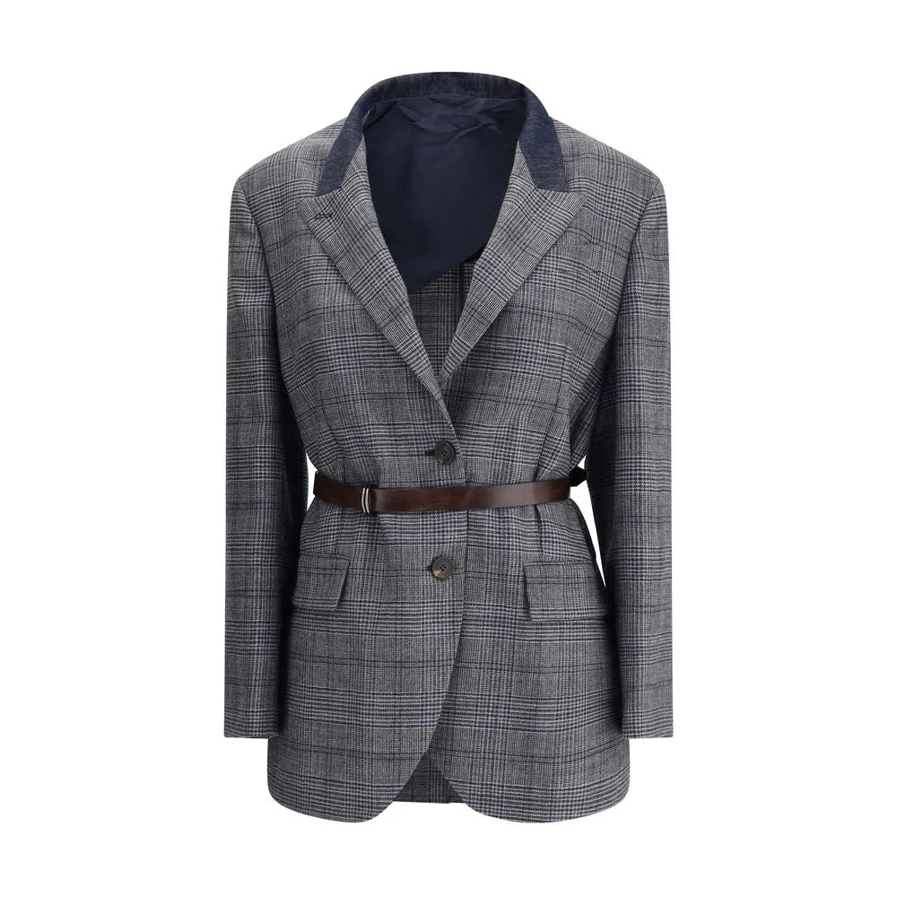 Brunello Cucinelli Prince of Wales pattern Blazer - Sport Jackets