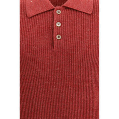 Brunello Cucinelli Red Cotton Dress Shirt