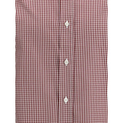 Brunello Cucinelli Red Cotton Pattern Shirt