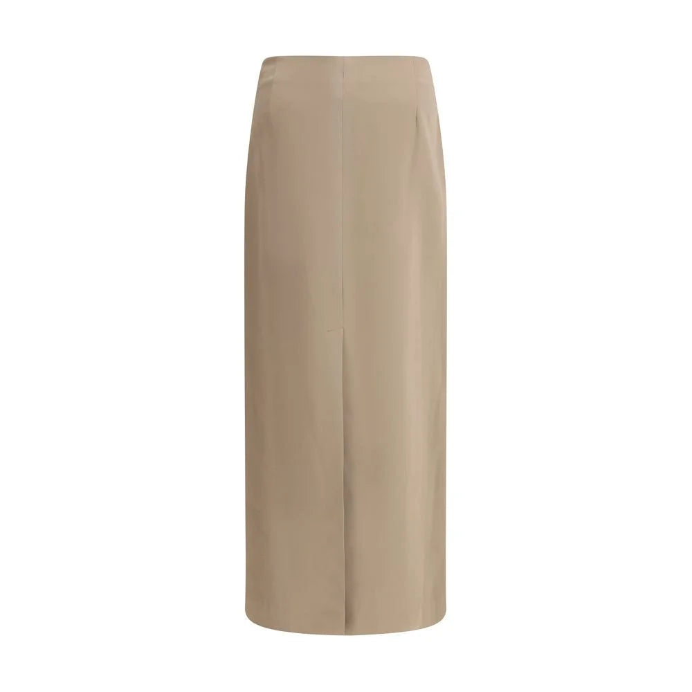 Brunello Cucinelli Satin midi Skirt - IT44 | L - Skirts