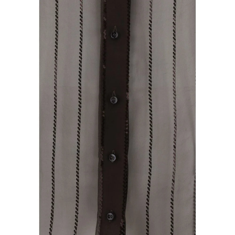 Brunello Cucinelli Silk Shirt - L - Shirts